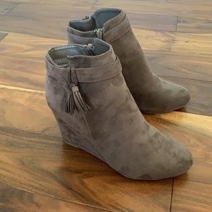 Taupe Journee Collection Wedge Boots